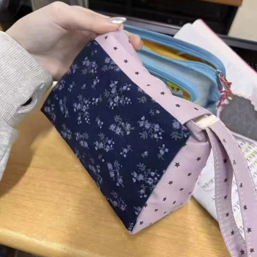 Lila bedruckte Make-up-Tasche  – Korean Lifestyle & Kids Boutique Bewertung und Preis